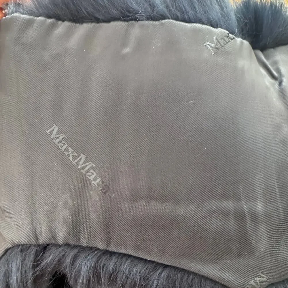 NWOT Max Mara Attinia Rabbit Fur Trapper Hat / Headband